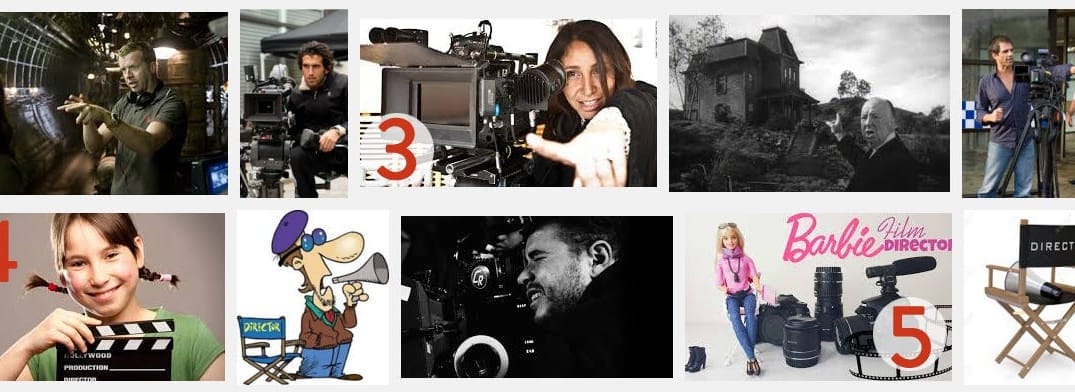 a photo showing Google Image results for "filmmmaker" searches